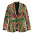 Darfur Sudan Blazer with Red Green Beige Tribal Pattern - Wonder Print Shop