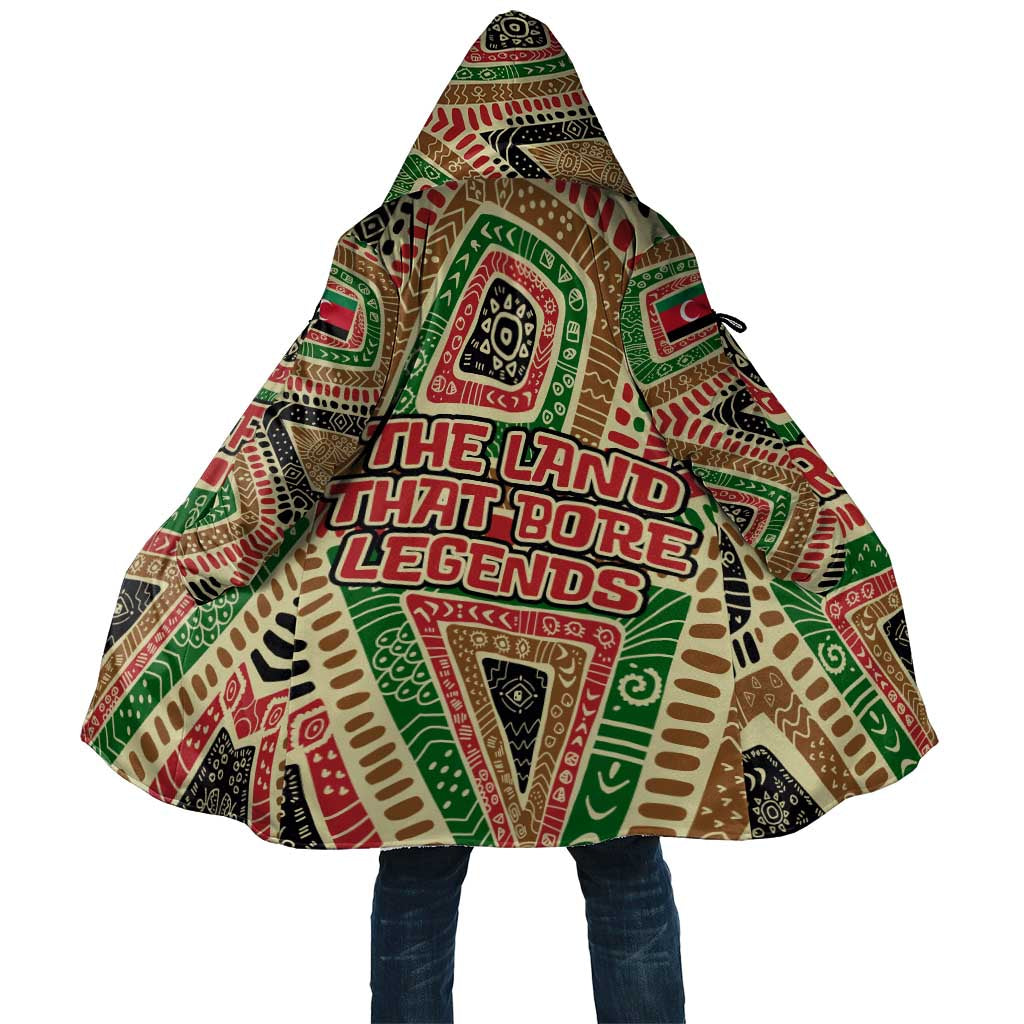 Darfur Sudan Cloak with Red Green Beige Tribal Pattern - Wonder Print Shop