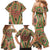 Darfur Sudan Family Matching Mermaid Dress and Hawaiian Shirt with Red Green Beige Tribal Pattern - Wonder Print Shop