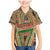 Darfur Sudan Family Matching Mermaid Dress and Hawaiian Shirt with Red Green Beige Tribal Pattern - Wonder Print Shop
