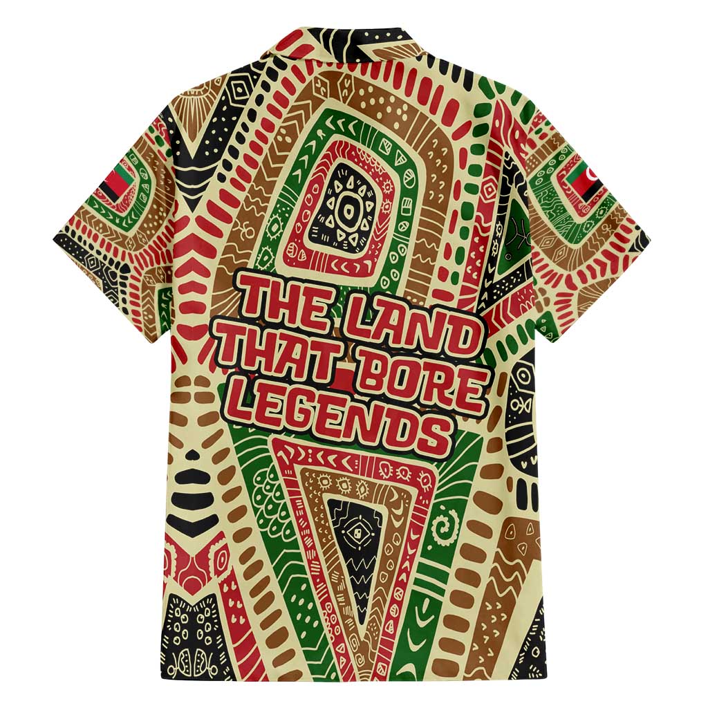 Darfur Sudan Family Matching Puletasi and Hawaiian Shirt with Red Green Beige Tribal Pattern - Wonder Print Shop
