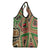 Darfur Sudan Grocery Bag with Red Green Beige Tribal Pattern - Wonder Print Shop