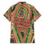 Darfur Sudan Hawaiian Shirt with Red Green Beige Tribal Pattern - Wonder Print Shop