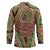 Darfur Sudan Hockey Jersey with Red Green Beige Tribal Pattern - Wonder Print Shop