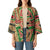 Darfur Sudan Kimono with Red Green Beige Tribal Pattern - Wonder Print Shop