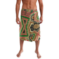 Darfur Sudan Lavalava with Red Green Beige Tribal Pattern - Wonder Print Shop