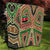 Darfur Sudan Quilt with Red Green Beige Tribal Pattern - Wonder Print Shop