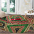 Darfur Sudan Round Carpet with Red Green Beige Tribal Pattern - Wonder Print Shop