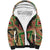 Darfur Sudan Sherpa Hoodie with Red Green Beige Tribal Pattern - Wonder Print Shop