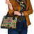 Darfur Sudan Shoulder Handbag with Red Green Beige Tribal Pattern - Wonder Print Shop