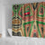 Darfur Sudan Shower Curtain with Red Green Beige Tribal Pattern - Wonder Print Shop