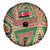 Darfur Sudan Spare Tire Cover with Red Green Beige Tribal Pattern - Wonder Print Shop