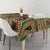 Darfur Sudan Tablecloth with Red Green Beige Tribal Pattern - Wonder Print Shop