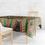 Darfur Sudan Tablecloth with Red Green Beige Tribal Pattern - Wonder Print Shop
