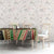 Darfur Sudan Tablecloth with Red Green Beige Tribal Pattern - Wonder Print Shop