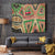 Darfur Sudan Tapestry with Red Green Beige Tribal Pattern - Wonder Print Shop