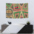Darfur Sudan Tapestry with Red Green Beige Tribal Pattern - Wonder Print Shop