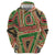 Darfur Sudan Zip Hoodie with Red Green Beige Tribal Pattern - Wonder Print Shop