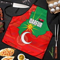 Darfur Sudan Apron with Red Green Yellow Crescent Star - Wonder Print Shop