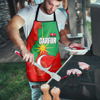 Darfur Sudan Apron with Red Green Yellow Crescent Star - Wonder Print Shop