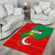 Darfur Sudan Area Rug with Red Green Yellow Crescent Star - Wonder Print Shop