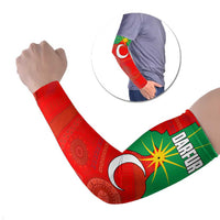 Darfur Sudan Arm Sleeves with Red Green Yellow Crescent Star - Wonder Print Shop