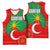 Darfur Sudan Basketball Jersey with Red Green Yellow Crescent Star - Wonder Print Shop
