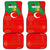 Darfur Sudan Car Mats with Red Green Yellow Crescent Star - Wonder Print Shop