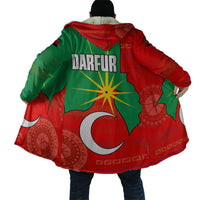 Darfur Sudan Cloak with Red Green Yellow Crescent Star - Wonder Print Shop