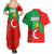 Darfur Sudan Couples Matching Summer Maxi Dress and Hawaiian Shirt with Red Green Yellow Crescent Star - Wonder Print Shop