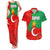 Darfur Sudan Couples Matching Tank Maxi Dress and Hawaiian Shirt with Red Green Yellow Crescent Star - Wonder Print Shop