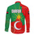 Darfur Sudan Family Matching Long Sleeve Bodycon Dress and Hawaiian Shirt with Red Green Yellow Crescent Star - Wonder Print Shop
