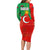 Darfur Sudan Family Matching Long Sleeve Bodycon Dress and Hawaiian Shirt with Red Green Yellow Crescent Star - Wonder Print Shop