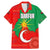 Darfur Sudan Family Matching Mermaid Dress and Hawaiian Shirt with Red Green Yellow Crescent Star - Wonder Print Shop
