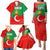 Darfur Sudan Family Matching Puletasi and Hawaiian Shirt with Red Green Yellow Crescent Star - Wonder Print Shop