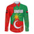 Darfur Sudan Family Matching Puletasi and Hawaiian Shirt with Red Green Yellow Crescent Star - Wonder Print Shop