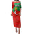 Darfur Sudan Family Matching Puletasi and Hawaiian Shirt with Red Green Yellow Crescent Star - Wonder Print Shop