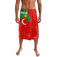 Darfur Sudan Lavalava with Red Green Yellow Crescent Star - Wonder Print Shop