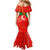 Darfur Sudan Mermaid Dress with Red Green Yellow Crescent Star - Wonder Print Shop