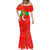 Darfur Sudan Mermaid Dress with Red Green Yellow Crescent Star - Wonder Print Shop
