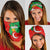 Darfur Sudan Neck Gaiter with Red Green Yellow Crescent Star - Wonder Print Shop