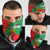 Darfur Sudan Neck Gaiter with Red Green Yellow Crescent Star - Wonder Print Shop