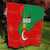 Darfur Sudan Quilt with Red Green Yellow Crescent Star - Wonder Print Shop