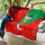 Darfur Sudan Quilt with Red Green Yellow Crescent Star - Wonder Print Shop