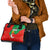 Darfur Sudan Shoulder Handbag with Red Green Yellow Crescent Star - Wonder Print Shop