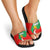Darfur Sudan Slide Sandals with Red Green Yellow Crescent Star - Wonder Print Shop