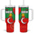 Darfur Sudan Tumbler With Handle with Red Green Yellow Crescent Star - Wonder Print Shop