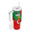 Darfur Sudan Tumbler With Handle with Red Green Yellow Crescent Star - Wonder Print Shop