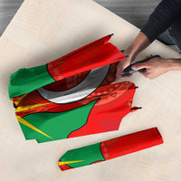 Darfur Sudan Umbrella with Red Green Yellow Crescent Star - Wonder Print Shop