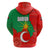 Darfur Sudan Zip Hoodie with Red Green Yellow Crescent Star - Wonder Print Shop